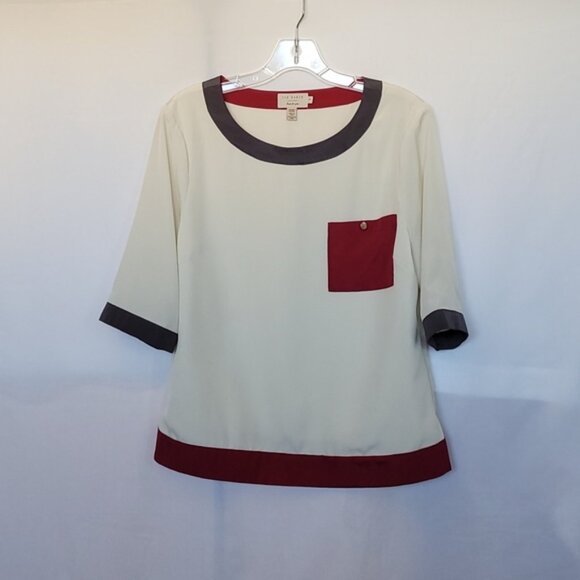 Ted Baker Color Block Blouse - Picture 2 of 10